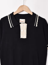 【3色展開】Elcamino ダブルボタン 半袖 ニットポロシャツ