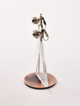 クリアトライアングル ダングルイヤリング