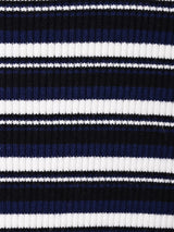 【3色展開】Elcamino モックネック マルチボーダーセーター