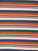 【3色展開】Elcamino モックネック マルチボーダーセーター