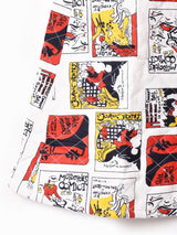 【3色展開】総柄 キルティング サーキュラースカート