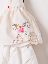 リメイク コットンレース フリルアームウォーマー