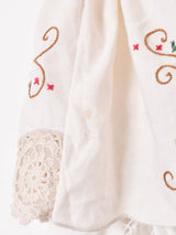 リメイク コットンレース フリルアームウォーマー