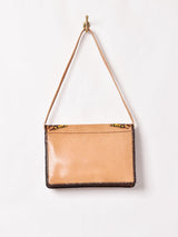 70's 型押し レザー ハンドバッグ