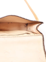 70's 型押し レザー ハンドバッグ