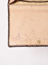 70's 型押し レザー ハンドバッグ