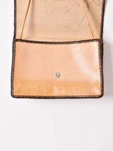 70's 型押し レザー ハンドバッグ