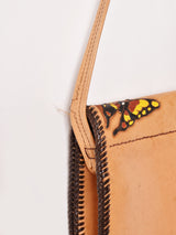 70's 型押し レザー ハンドバッグ