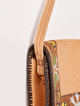 70's 型押し レザー ハンドバッグ