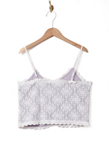 【2色展開】Meridian フロントボタン レースキャミソール