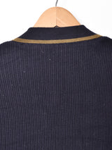 スエード×ニット デザインカーディガン