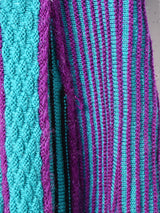 ストライプ ニットワンピース