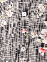 アメリカ製 花柄 長袖シャツ