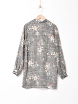 アメリカ製 花柄 長袖シャツ