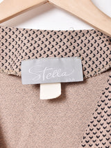 ノーカラーダブルボタントップス