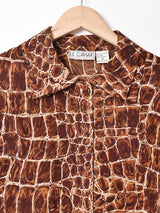 ダブルカラ— 総柄シャツ