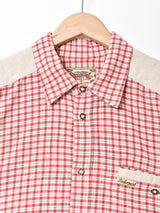 チェック柄 長袖 チロルシャツ