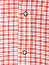 チェック柄 長袖 チロルシャツ