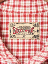 チェック柄 長袖 チロルシャツ