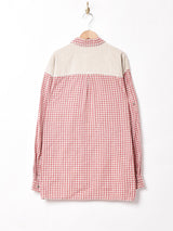 チェック柄 長袖 チロルシャツ