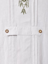 刺繍 長袖 チロルシャツ