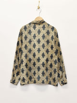 総柄 ダブルボタンシャツ