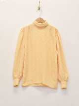 織り柄 長袖トップス