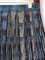 総柄 アコーディオンプリーツスカート