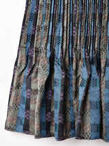 総柄 アコーディオンプリーツスカート