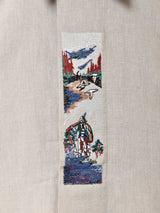 刺繍 長袖 チロルシャツ