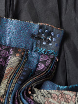 総柄 アコーディオンプリーツスカート