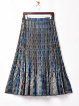 総柄 アコーディオンプリーツスカート