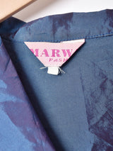 長袖フリルブラウス