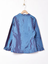 長袖フリルブラウス