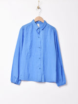 織り柄 長袖シャツ