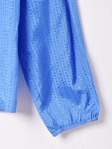 織り柄 長袖シャツ