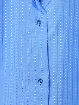 織り柄 長袖シャツ