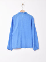 織り柄 長袖シャツ