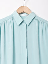 比翼仕立て ギャザーブラウス