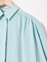 比翼仕立て ギャザーブラウス