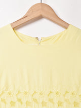 60's〜70's 長袖カットワークミニワンピース