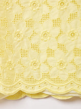 60's〜70's 長袖カットワークミニワンピース