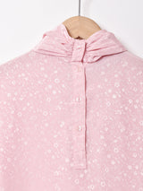 織り柄 長袖ブラウス