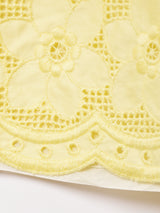 60's〜70's 長袖カットワークミニワンピース