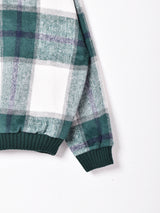 【3色展開】Meridian チェック柄 ハイネックプルオーバー