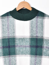 【3色展開】Meridian チェック柄 ハイネックプルオーバー