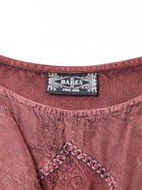 レースアップ ベルスリーブトップス