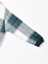 【3色展開】Meridian チェック柄 ハイネックプルオーバー