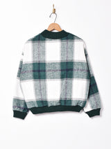 【3色展開】Meridian チェック柄 ハイネックプルオーバー