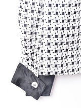 総柄 長袖シャツ